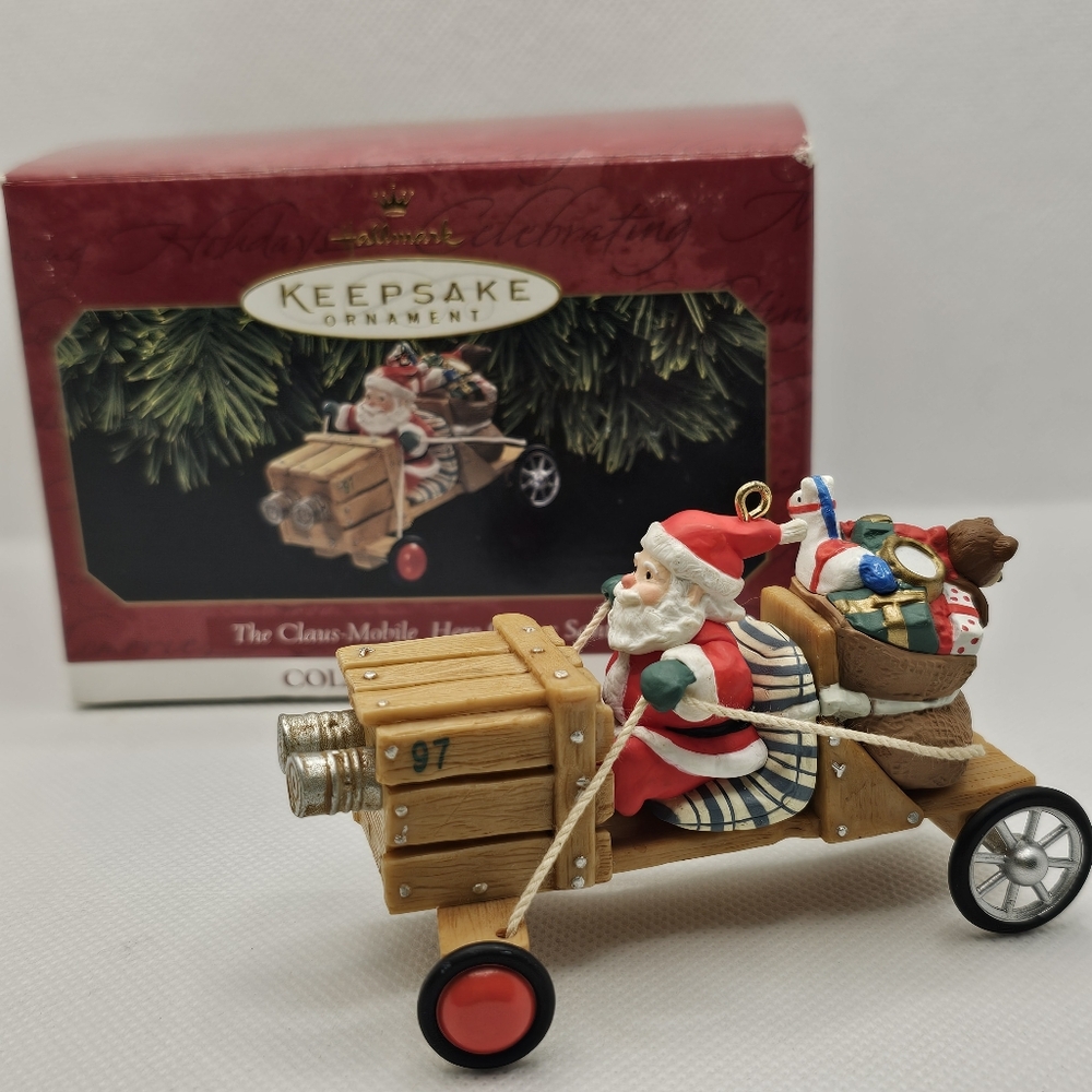 Claus Mobile Hallmark Christmas Ornament 1997 Here Comes Santa Series 19thExce